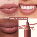 Shade: Oneliner in Paint My Number + ShineOn Lip Jelly in Cashew [Shown is the Rosy Brown Duo]
