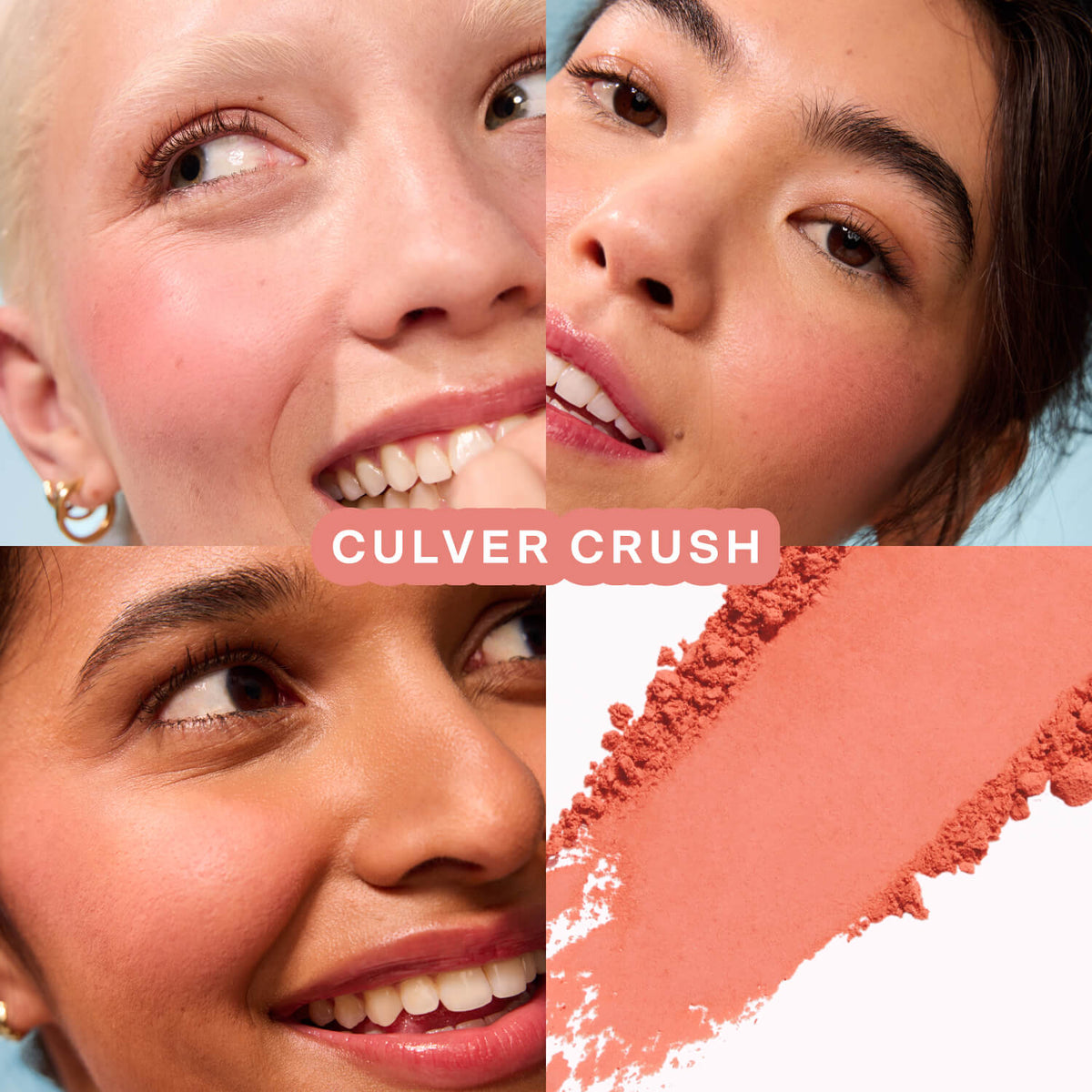 GetSet™ Matte Powder Blush in Culver Crush and BeachPlease Cream Blush in Rush Hour [The Tower 28 Beauty Cheeky Duo in Peachy Cheeks]
