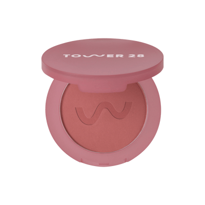The Tower 28 Beauty GetSet™ Matte Powder Blush in the shade Samo Spritzer. [Samo Spritzer]