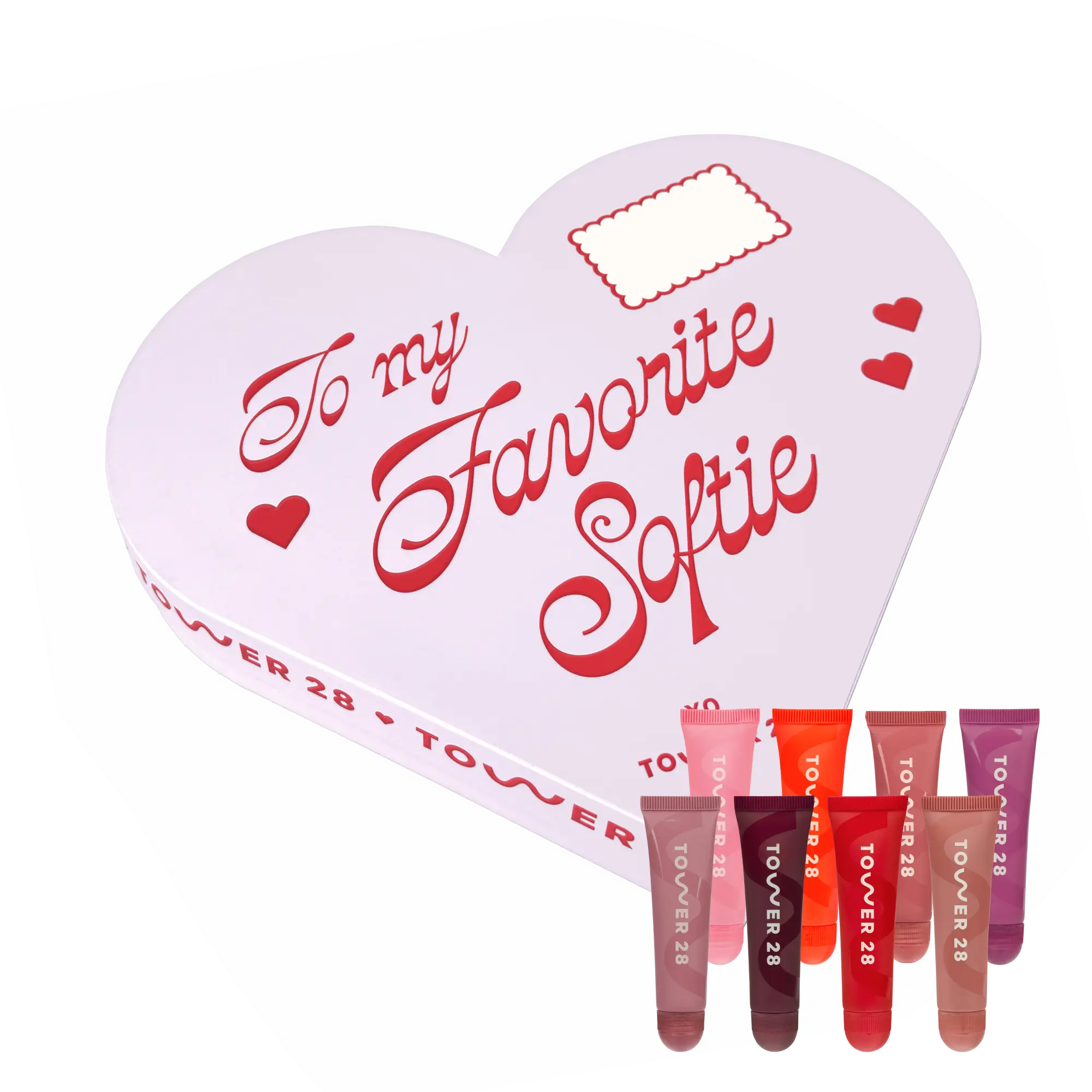 [Shared: Photo of the Tower 28 Beauty LipSoftie® Deluxe Gift Set on white]