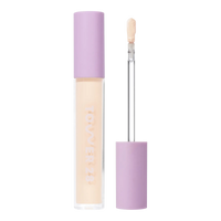 Tower 28 Beauty Swipe Serum Concealer in the shade 1.0 BH, shown with the tube standing upright next to the open applicator wand to reveal the product. [1.0 BH]