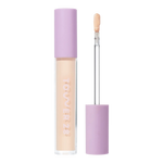 Tower 28 Beauty Swipe Serum Concealer in the shade 3.0 CC, shown with the tube standing upright next to the open applicator wand to reveal the product. [3.0 CC]